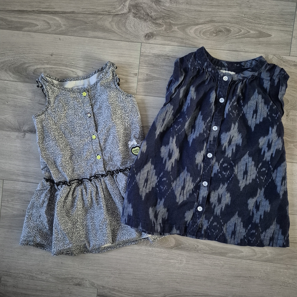 Girls' Patterned Dresses Set
